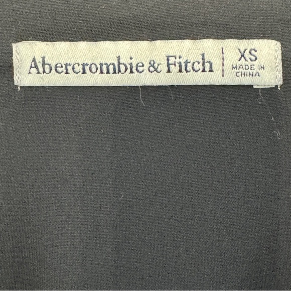 A&F Black Pleated Peplum Blouse XS | Feminine Boho Core - Picture 4 of 6